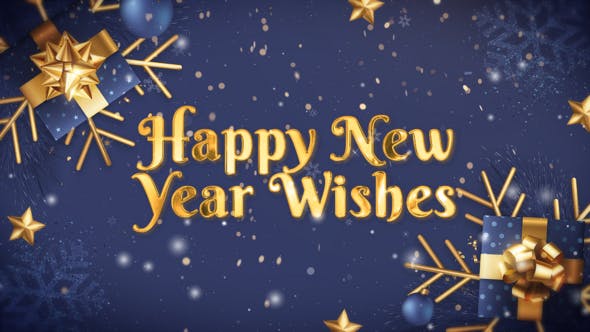Videohive - Happy New Year Wishes 49327401