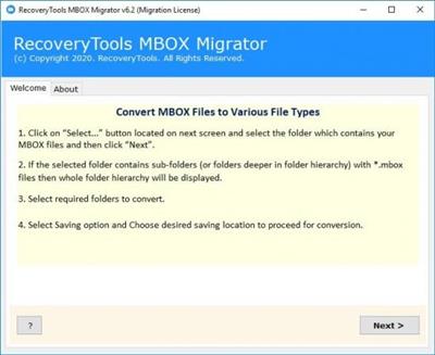 RecoveryTools MBOX Migrator  8.2 C60a7060266ab3bd960301e2f041c2bd