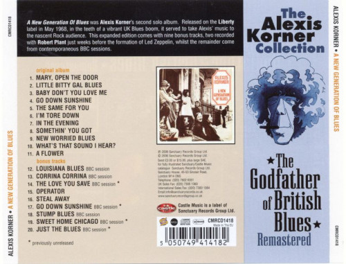 Alexis Korner - New Generation of Blues (1968)(2006) Lossless