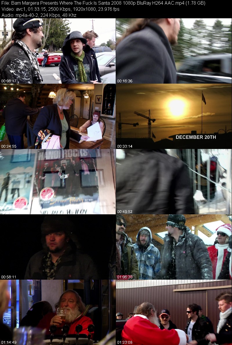 Bam Margera Presents Where The Fuck Is Santa 2008 1080p BluRay H264 AAC Bc3ee8190932a693cddbe4533ae94de1