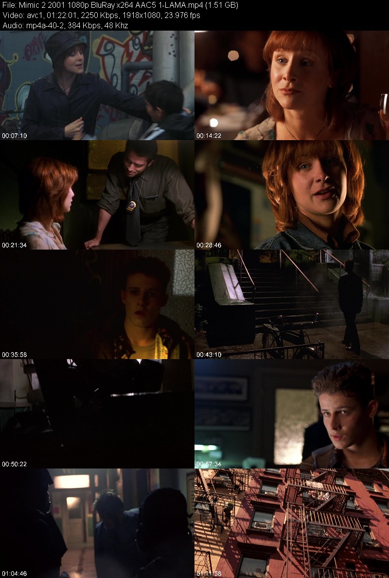 Mimic 2 (2001) 1080p BluRay 5 1-LAMA 9b48c89577156a384d97f1d78d459c11