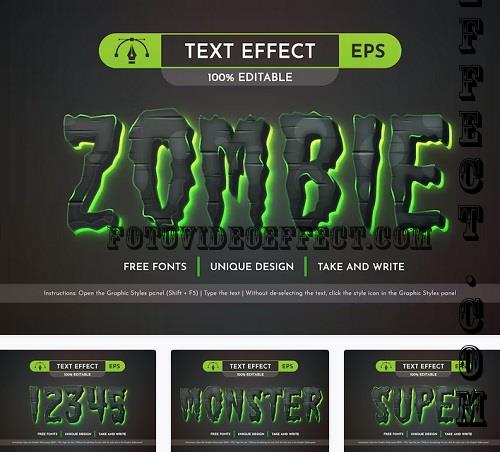 Zombie - Editable Text Effect - 91555151