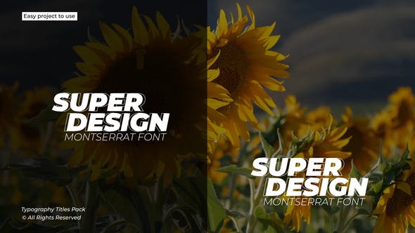 Videohive - Typography Titles 1.0 | After Effects 49346173
