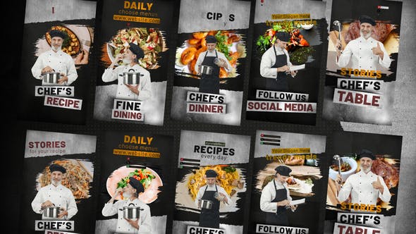 Videohive - Chefs Table Stories 49390813