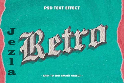 Retro 3D Text Effect Layer Style - JX3RRVF