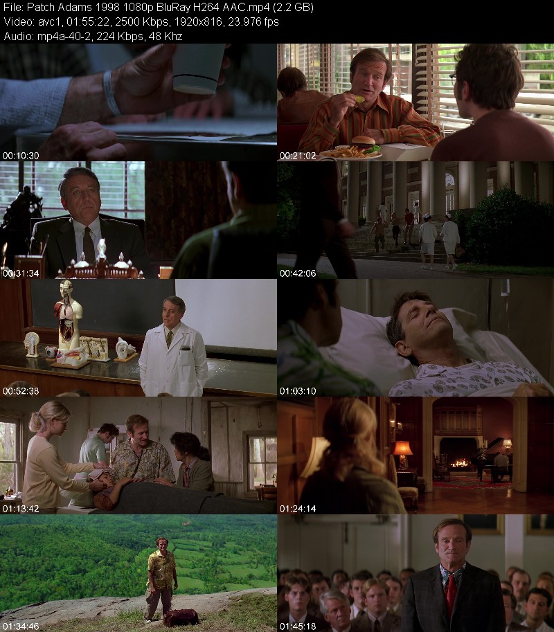 Patch Adams 1998 1080p BluRay H264 AAC 776d40dbb82a2c4fe4a3431a6d653b87