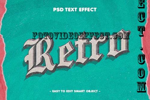 Retro 3D Text Effect Layer Style - JX3RRVF