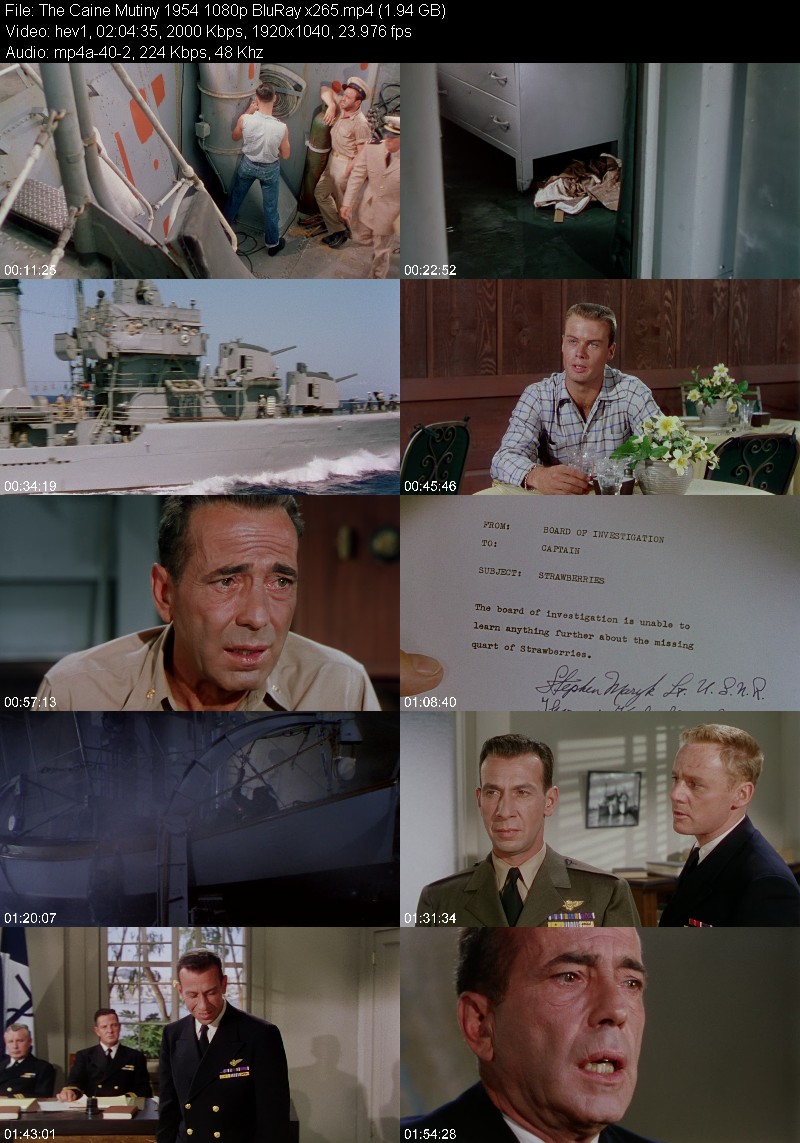 The Caine Mutiny 1954 1080p BluRay x265 D97948c8432a882783004a4cd55ee8a8