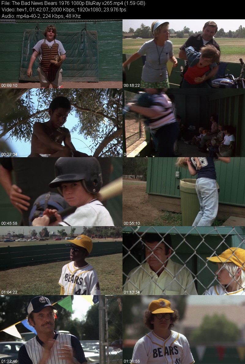 The Bad News Bears 1976 1080p BluRay x265 A45321e25770cfebb6a83742e2fce8c3