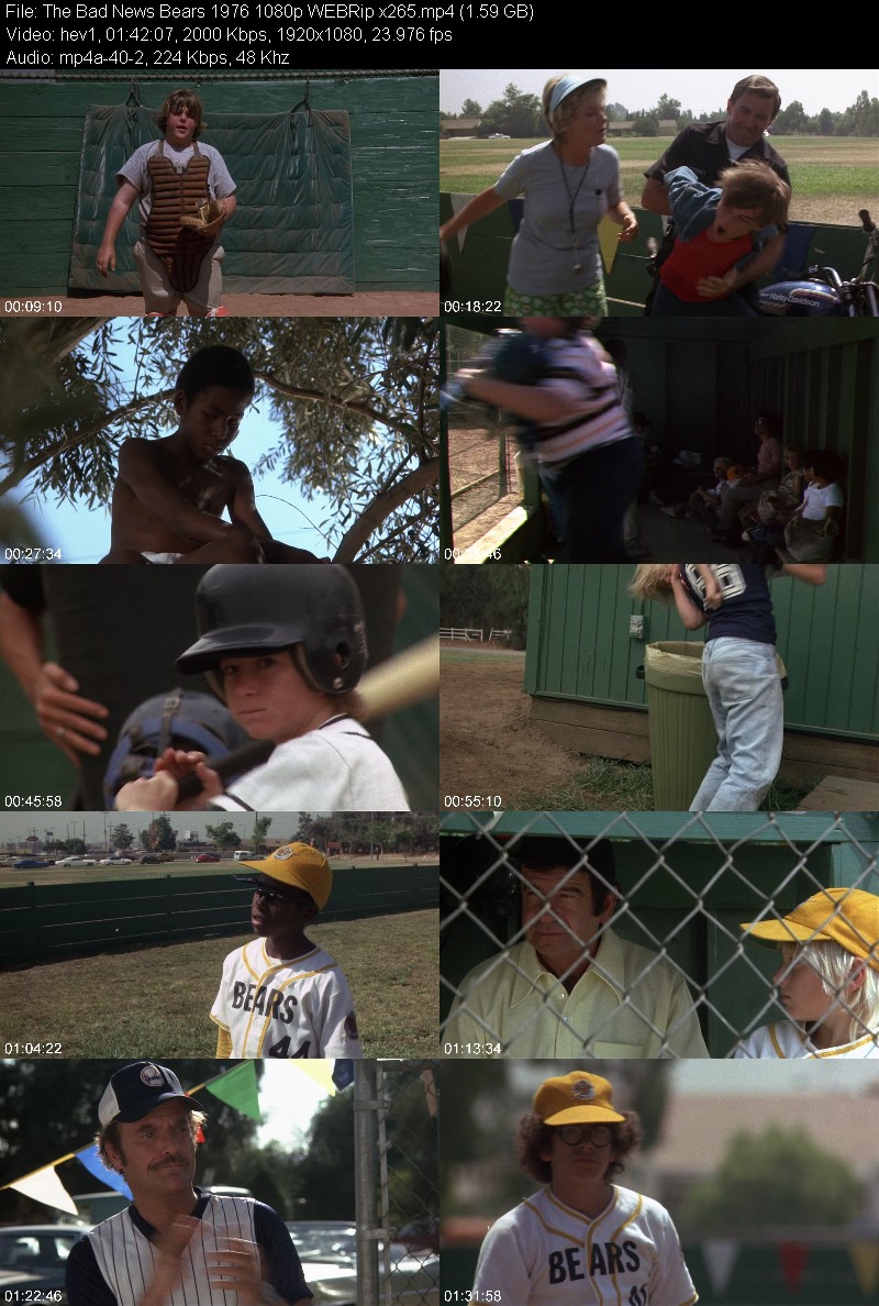 The Bad News Bears 1976 1080p WEBRip x265 2662e034988fc7ff9ff189845d9908cb