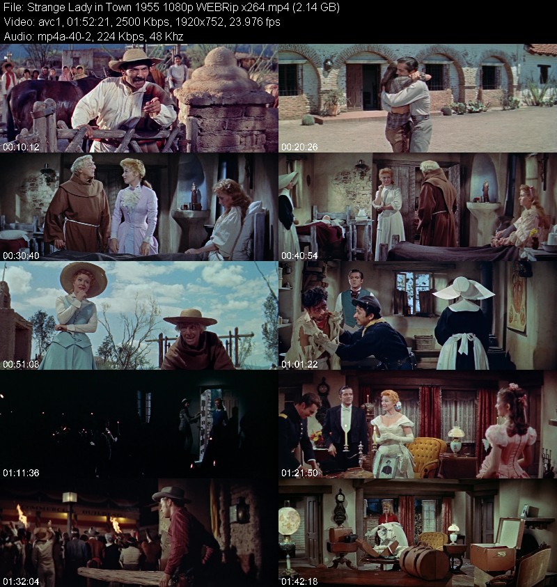 Strange Lady in Town 1955 1080p WEBRip x264 Ae528a3078be0fdf3a9036e1a4b3e6d3