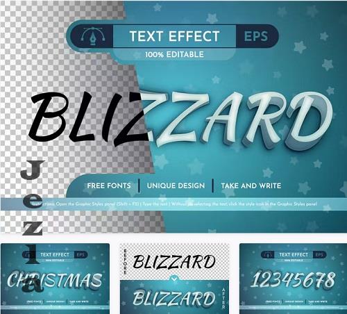 Blizzard - Editable Text Effect - 91637619