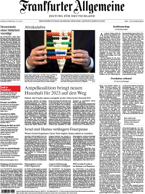 Frankfurter Allgemeine Zeitung - 28. November 2023