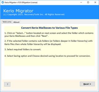 RecoveryTools Kerio Migrator 12.1 Portable