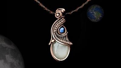 Wire Wrapping Jewelry Making: Bluemoon Wire Wrap  Pendant 2d5d0978947e6fe03754b0d8e10022a2