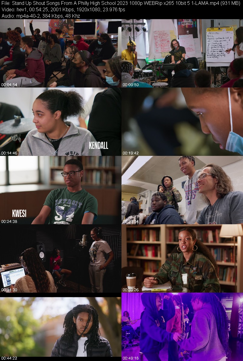 Stand Up Shout Songs From A Philly High School 2023 1080p WEBRip x265 10bit 5 1-LAMA 005eb82b786474791bd8f5a91d111acb
