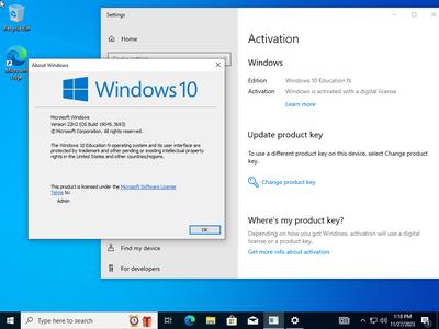 Windows 10 22H2 build 19045.3693 AIO 13in1 Preactivated Multilingual  November 2023 (x64) 