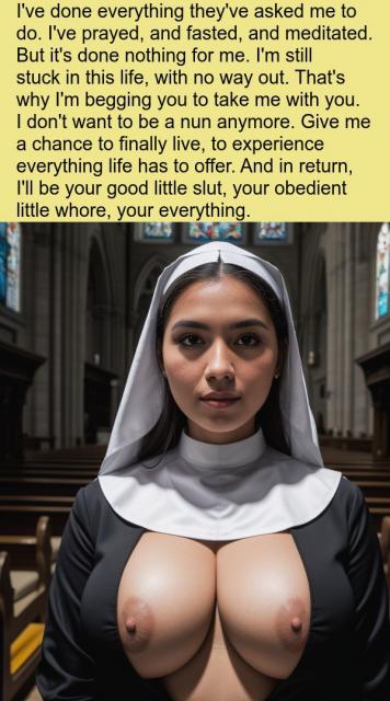 Sinful nuns captions 8 - AI Generated