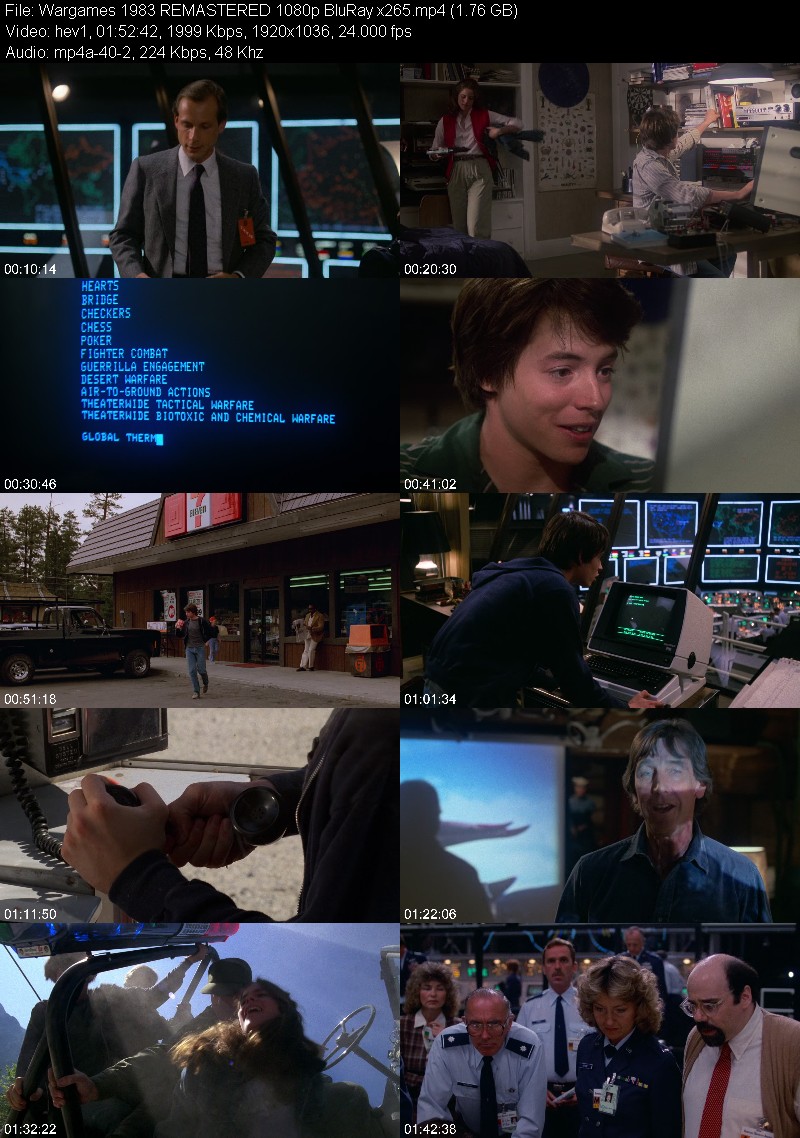 Wargames 1983 REMASTERED 1080p BluRay x265 88fa011b2e4f99c0fff307c77df52818