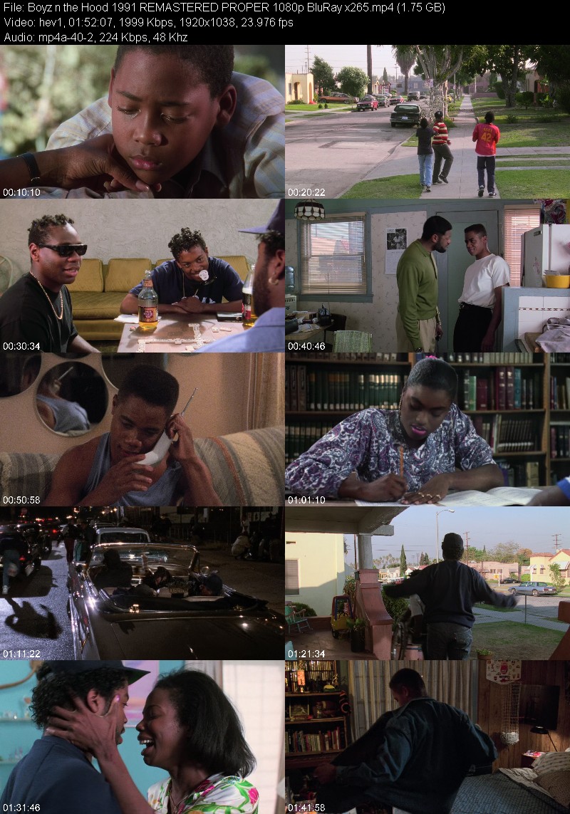 Boyz n the Hood 1991 REMASTERED PROPER 1080p BluRay x265 3b77b9b2119567a2f012011812c4e823