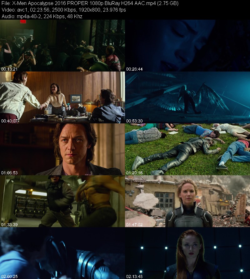 X-Men Apocalypse 2016 PROPER 1080p BluRay H264 AAC 1a8f2d2abba2a5e001e836bc6603662a