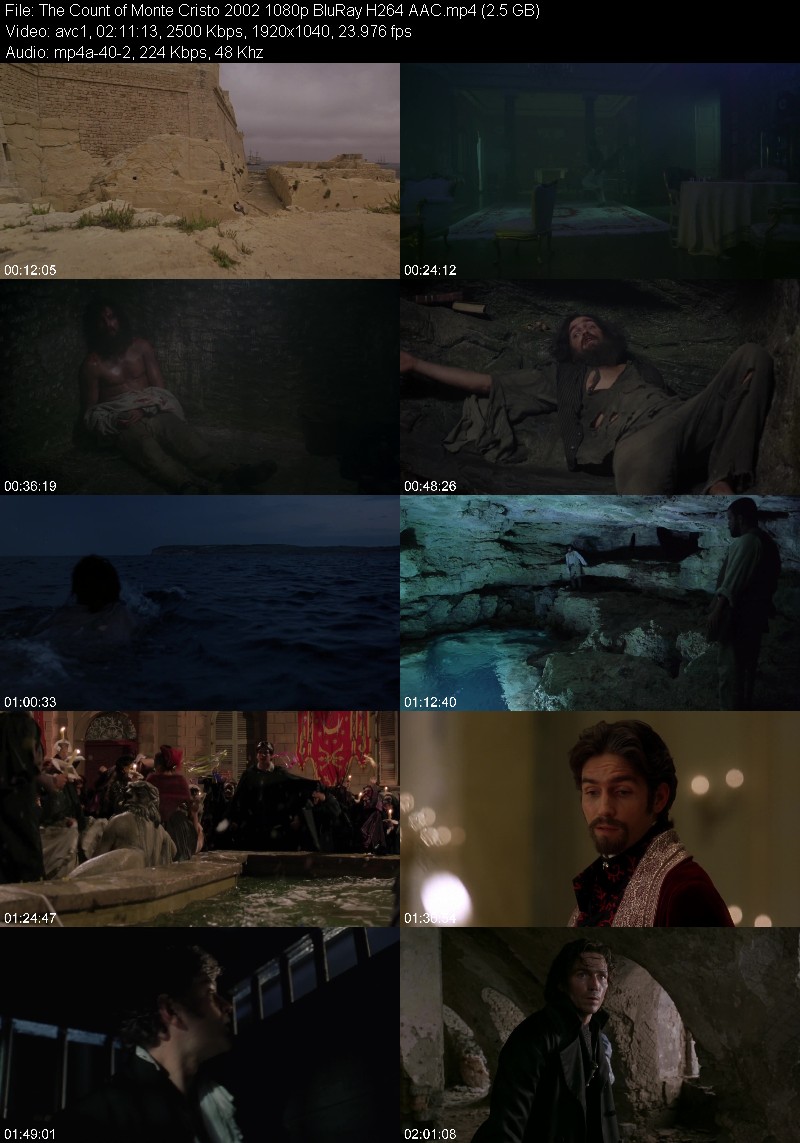 The Count of Monte Cristo 2002 1080p BluRay H264 AAC 4608baa24d12a451c6877558774d7644