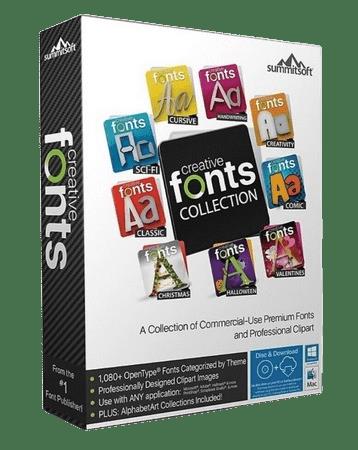 Summitsoft Creative Fonts Collection  2023