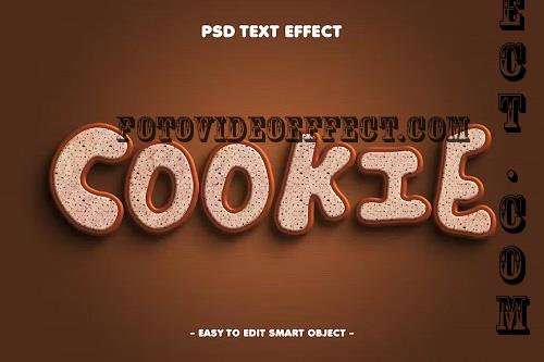 Chocolate Cookie 3D Layer Style Text Effect - 2HCZ6EE