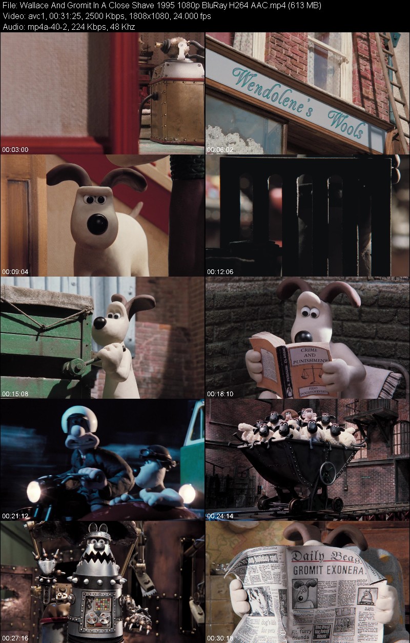 Wallace And Gromit In A Close Shave 1995 1080p BluRay H264 AAC F8166331accccd06f4ed5ae73c3604c0