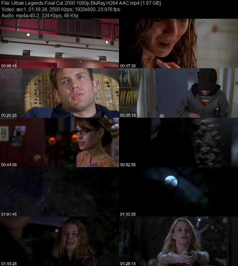 Urban Legends Final Cut 2000 1080p BluRay H264 AAC 0f7743460282bb7569975beef0c831c4