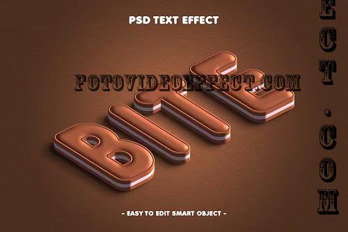 Chocolate Bite Editable Psd Text Effect - EKFYSRF