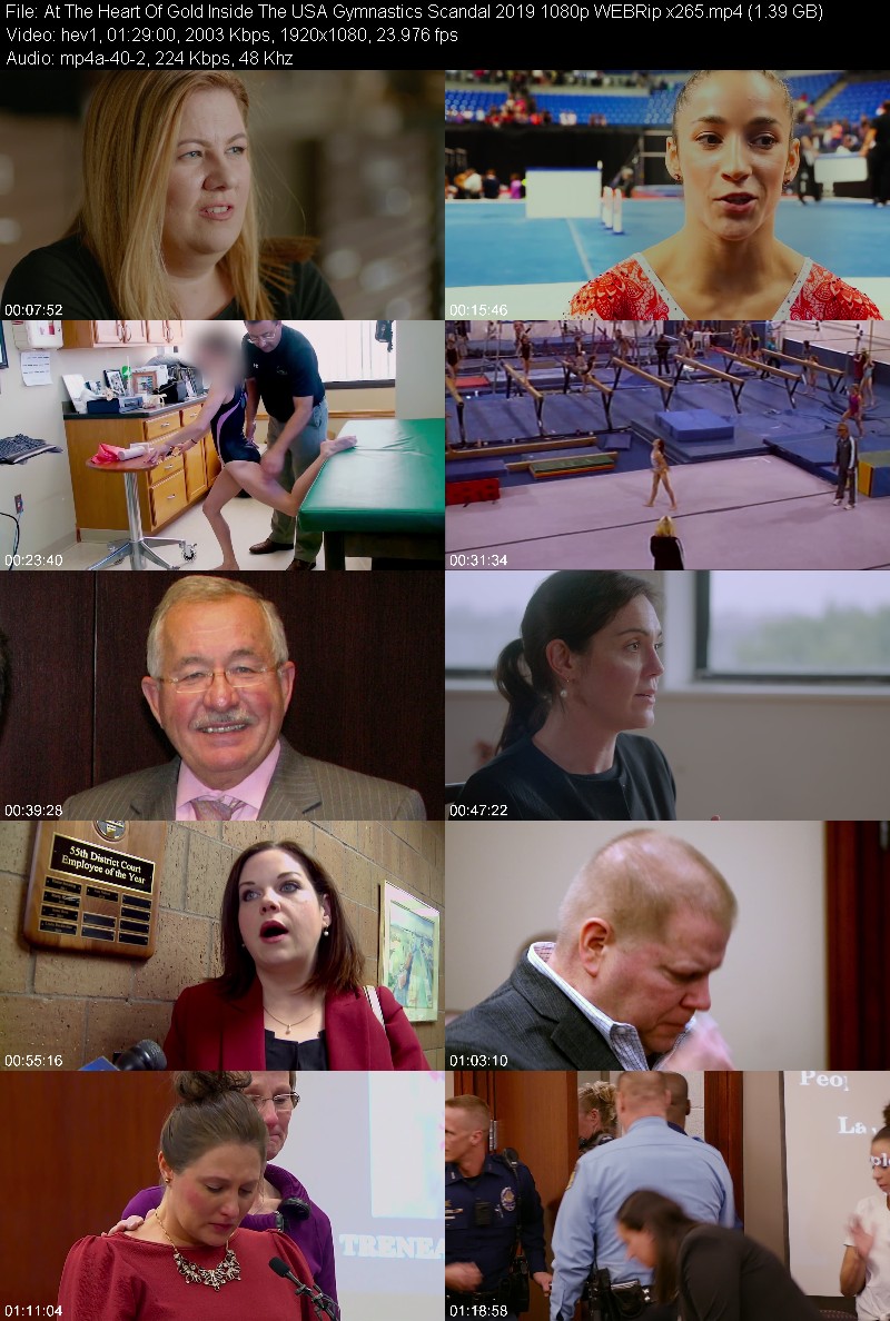 At The Heart Of Gold Inside The USA Gymnastics Scandal 2019 1080p WEBRip x265 Be605c876afc10f92a3d99f0aef2481b