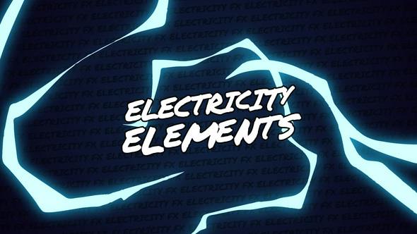 Videohive - Electricity Elements // After Effects 45919678