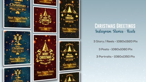 Videohive - Christmas Greetings - Instagram Stories 49501663