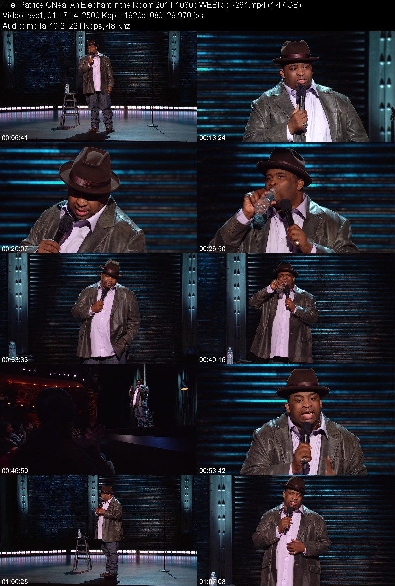 Patrice ONeal An Elephant In the Room 2011 1080p WEBRip x264 C9d9831f87c46478e5e138dc865e1a7b