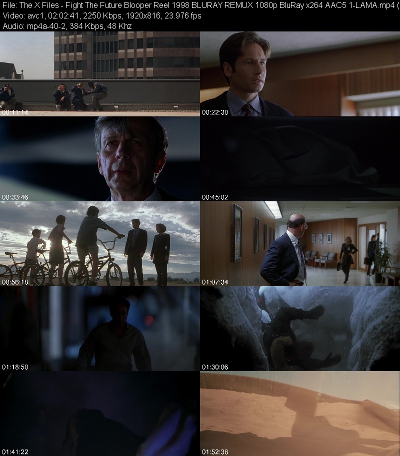 The X Files - Fight The Future Blooper Reel (1998) BLURAY REMUX 1080p BluRay 5 1-LAMA 5aaa9257a8053db0b95a53c0a2895faa
