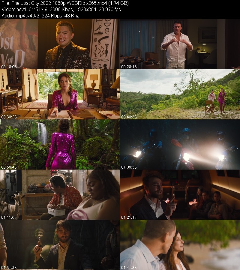 The Lost City 2022 1080p WEBRip x265 37fe4275cffee4361780780290bf21c3