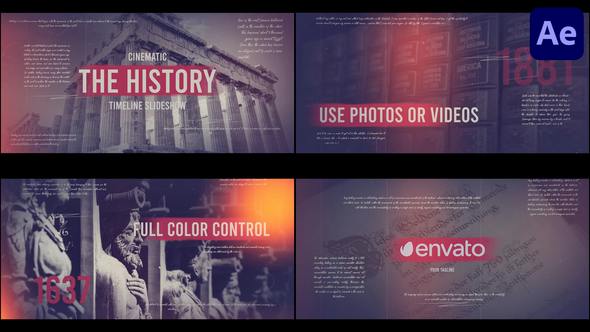 Videohive - The Cinematic History Slideshow for After Effects 49457137 Videohive