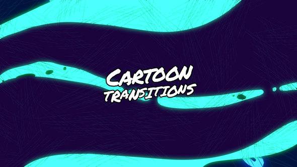 Videohive - Cartoon Transitions // After Effects 45955551