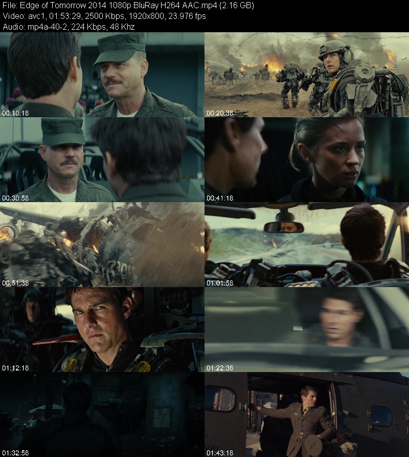 Edge of Tomorrow 2014 1080p BluRay H264 AAC 1fec2ff1102680aefb397259ec3d3916