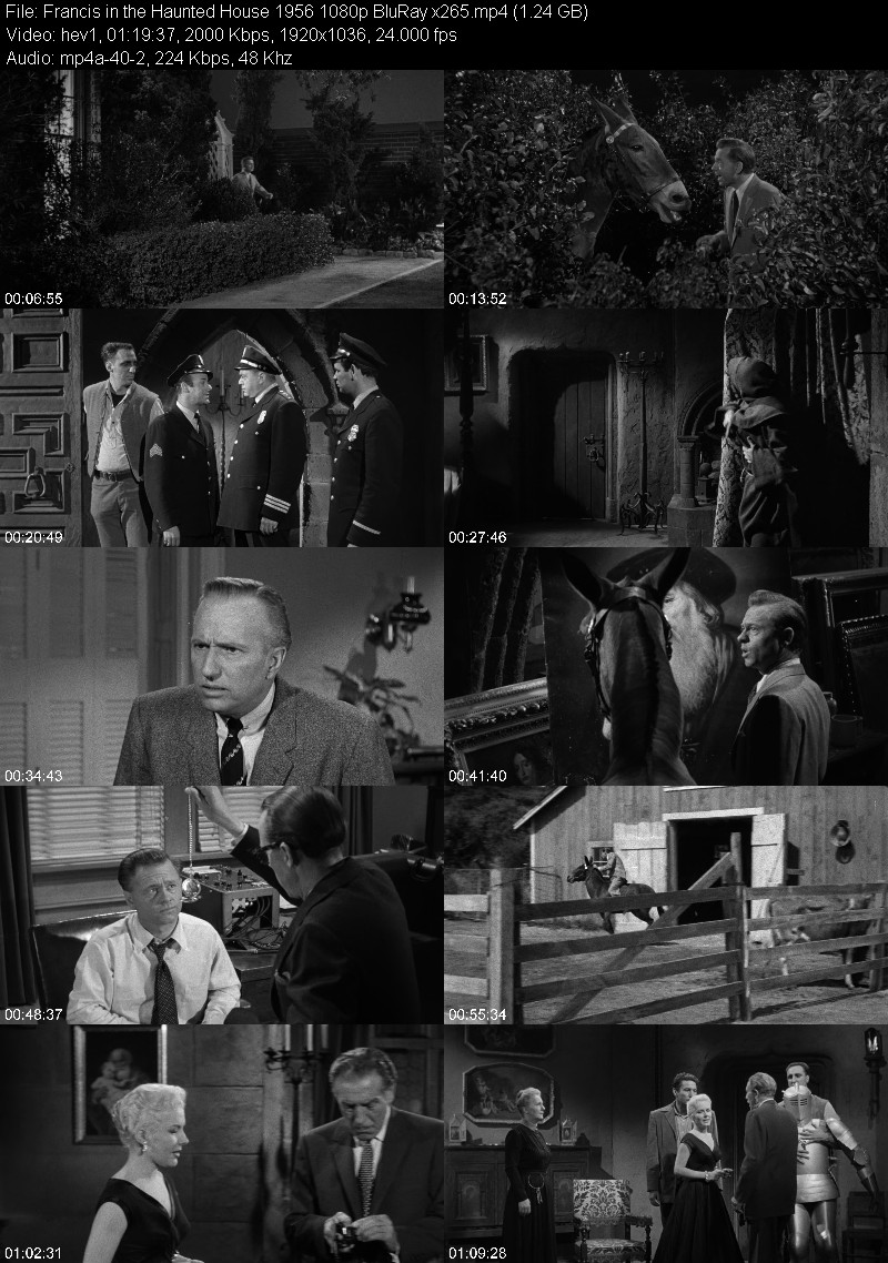 Francis in the Haunted House 1956 1080p BluRay x265 71df72b9b35fbe7447b5c3571e36356d