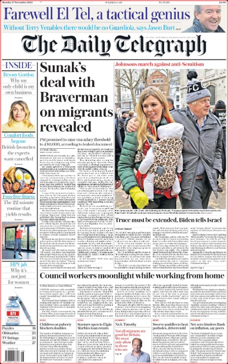 The Daily Telegraph (UK) - No  52,422 [27 Nov 2023]