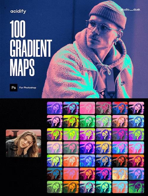 100 Acidify Gradient Maps - G9BBLMM