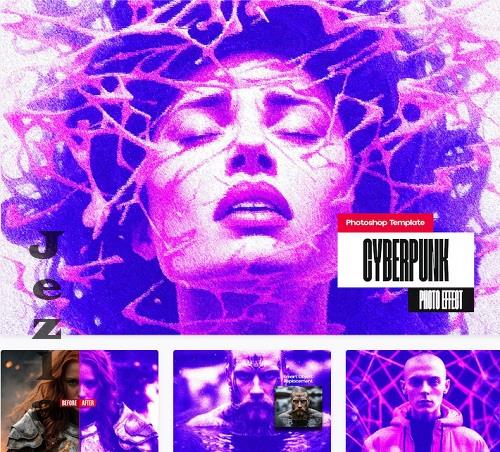 Cyberpunk Photo Effect - HZZZ7XC