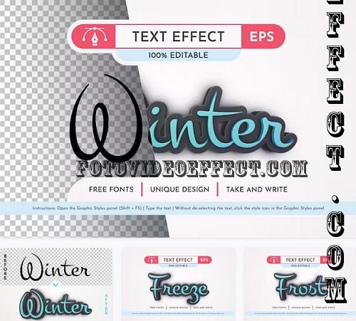 Dark Winter - Editable Text Effect - 91626714