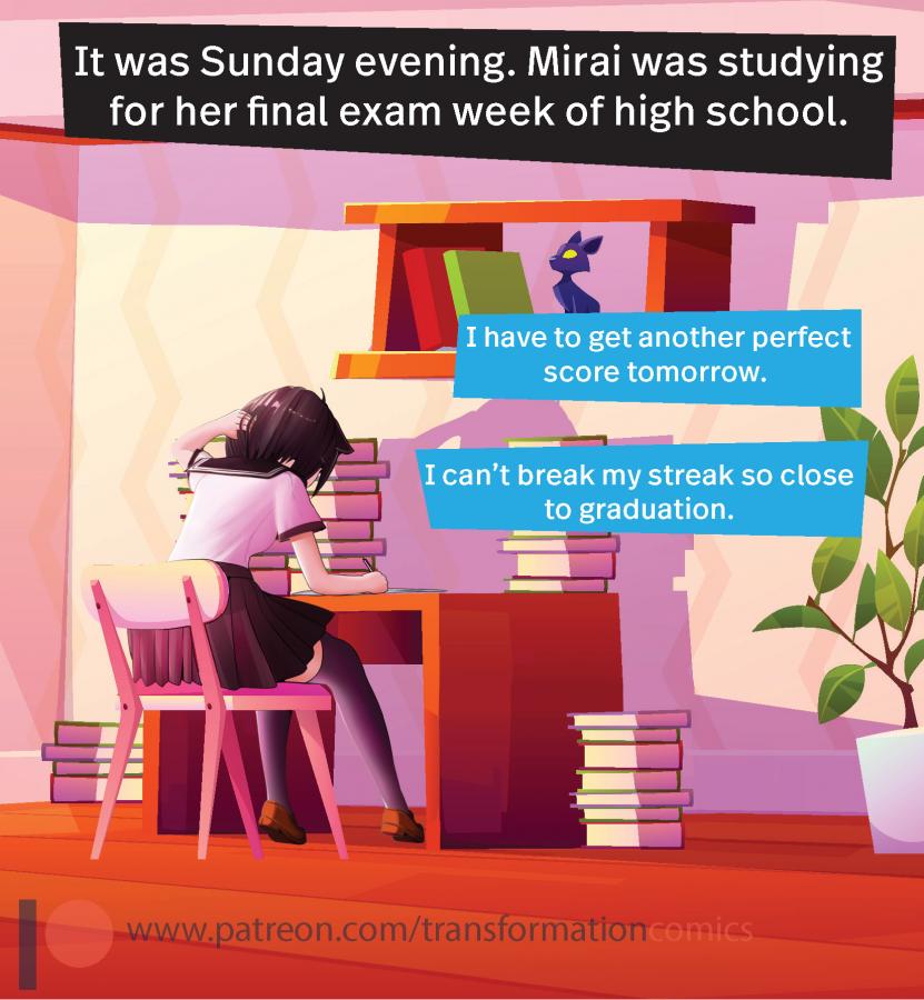 Patreon - Mirai's Exam Preparation Porn Comics