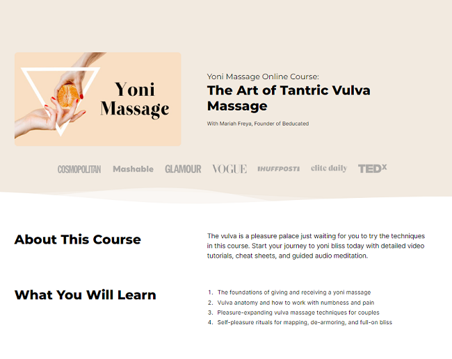 Beducated – Yoni Massage (The Art of Tantric Vulva Massage)