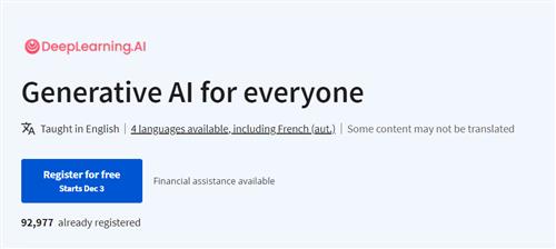 Coursera – Generative AI for Everyone