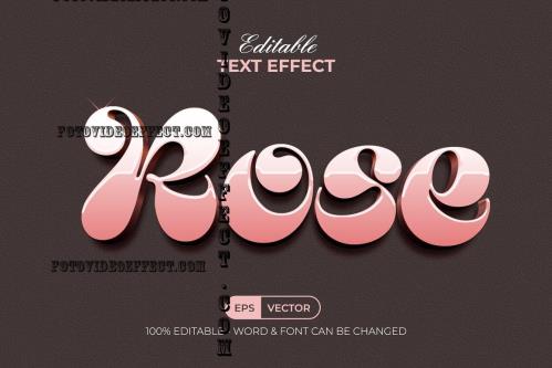 Pink Rose Gold Text Effect Style - 91647141