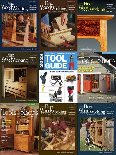 Fine Woodworking №300-307 + Tool Guide (January-December 2023). Архив 2023